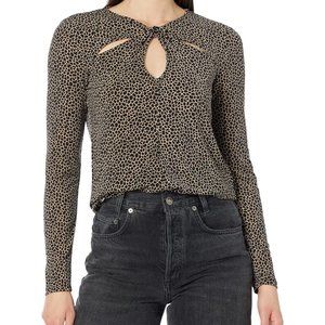 MICHAEL MICHAEL KORS Giraffe-Print Twist-Detail Keyhole Top